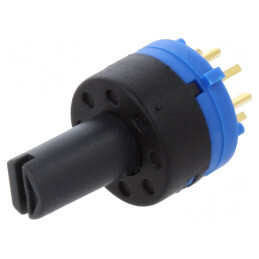 Comutator Rotativ 45° 0,2A 48VDC THT | Electronic-mag.ro | Componente Electronice