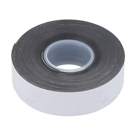 Bandă Autoamalgamantă Neagră 19mm x 3,5m x 0,75mm | Electronic-mag.ro | Componente Electronice