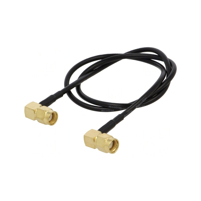 Cablu RP-SMA 50Ω 0,5m Negru în Unghi | Electronic-mag.ro | Componente Electronice Cablu RP-SMA 50Ω 0,5m Negru în Unghi | Electronic-mag.ro | Componente Electronice