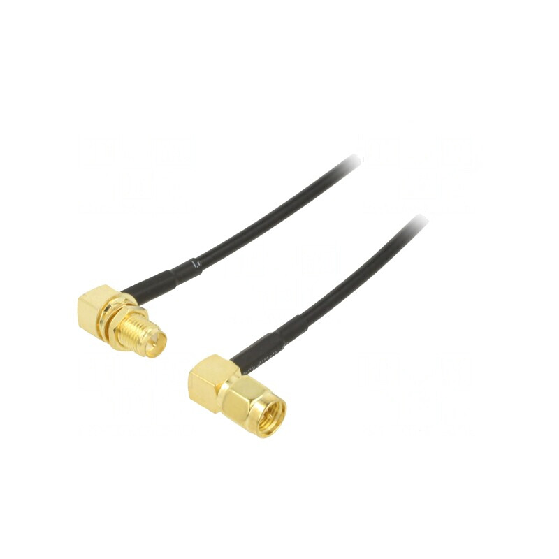 Cablu RP-SMA Mamă la SMA Mufă 0,5m Negru în Unghi 50Ω | Electronic-mag.ro | Componente Electronice Cablu RP-SMA Mamă la SMA Mufă 0,5m Negru în Unghi 50Ω | Electronic-mag.ro | Componente Electronice