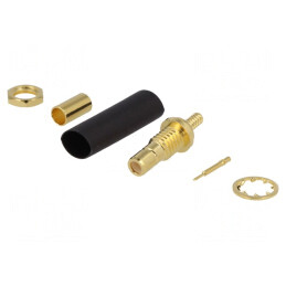 Soclu SMB Tată Drept 50Ω Crimpat PTFE Montare Panou | Electronic-mag.ro | Componente Electronice