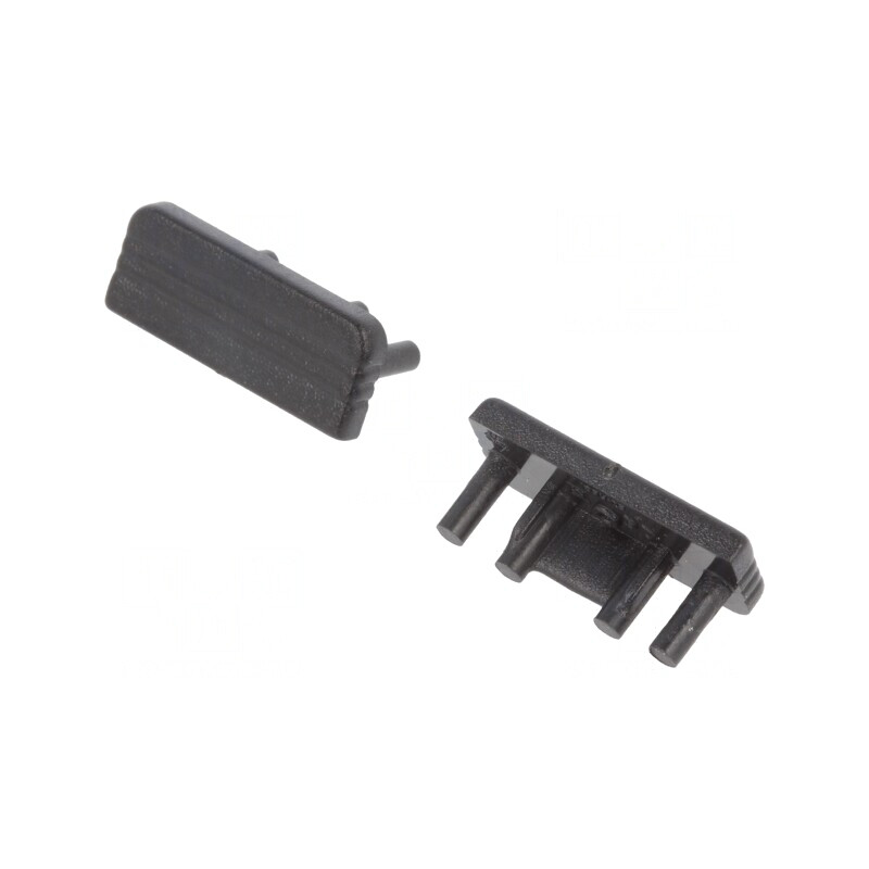 Obturator Negru pentru Profile LED, 20 buc. | Electronic-mag.ro | Componente Electronice
