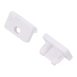 Obturator Alb pentru Profile LED, Set 20 Bucăți, ABS SLIM8 | Electronic-mag.ro | Componente Electronice