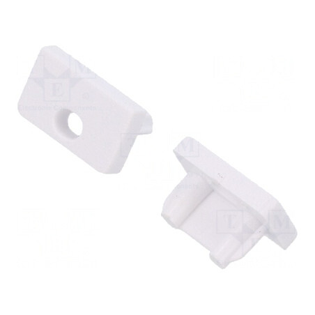 Obturator Alb pentru Profile LED, Set 20 Bucăți, ABS SLIM8 | Electronic-mag.ro | Componente Electronice