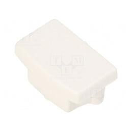 Obturator Alb pentru LED Profile, 20 Buc, ABS Rotunjit | Electronic-mag.ro | Componente Electronice