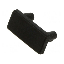 Obturator Negru pentru Profile LED - 20 Bucăți ABS | Electronic-mag.ro | Componente Electronice