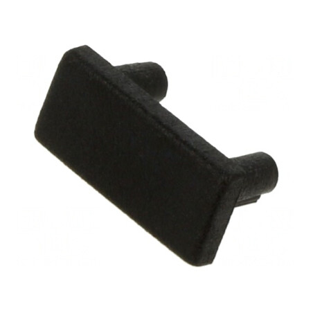 Obturator Negru pentru Profile LED - 20 Bucăți ABS | Electronic-mag.ro | Componente Electronice