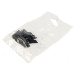 Obturator Negru pentru Profile LED - Set 20 Bucăți ABS | Electronic-mag.ro | Componente Electronice