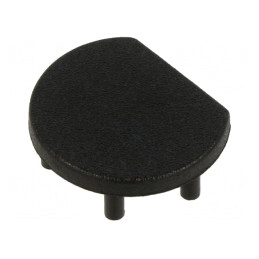 Obturator Negru pentru Profil LED, Set 20 Buc, ABS | Electronic-mag.ro | Componente Electronice