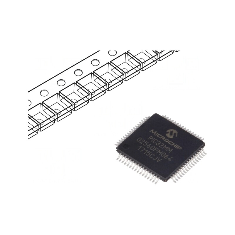 Microcontroler PIC32 256kB 2-3.6V SMD TQFP64 | Electronic-mag.ro | Componente Electronice