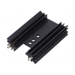 Radiator extrudat aripioare negru 50.8mm x 35mm | Electronic-mag.ro | Componente Electronice