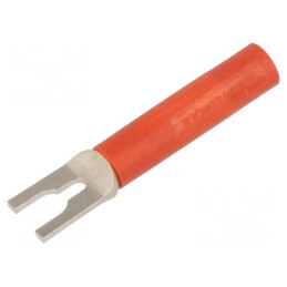 Mufă Furcă 20A Roșie 37mm 4,2mm | Electronic-mag.ro | Componente Electronice