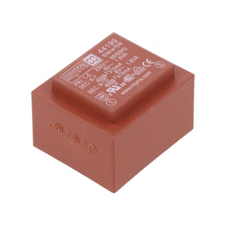 Transformator Încapsulat 3,2VA 230V 6V PCB | Electronic-mag.ro | Componente Electronice