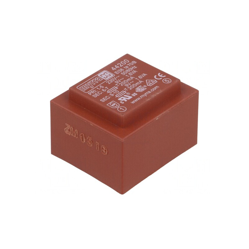 Transformator Încapsulat 3,2VA 230V 9V PCB | Electronic-mag.ro | Componente Electronice