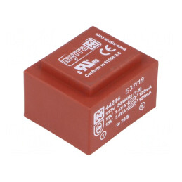 Transformator încapsulat 3,2VA 117V 15V 15V 107mA 107mA | Electronic-mag.ro | Componente Electronice
