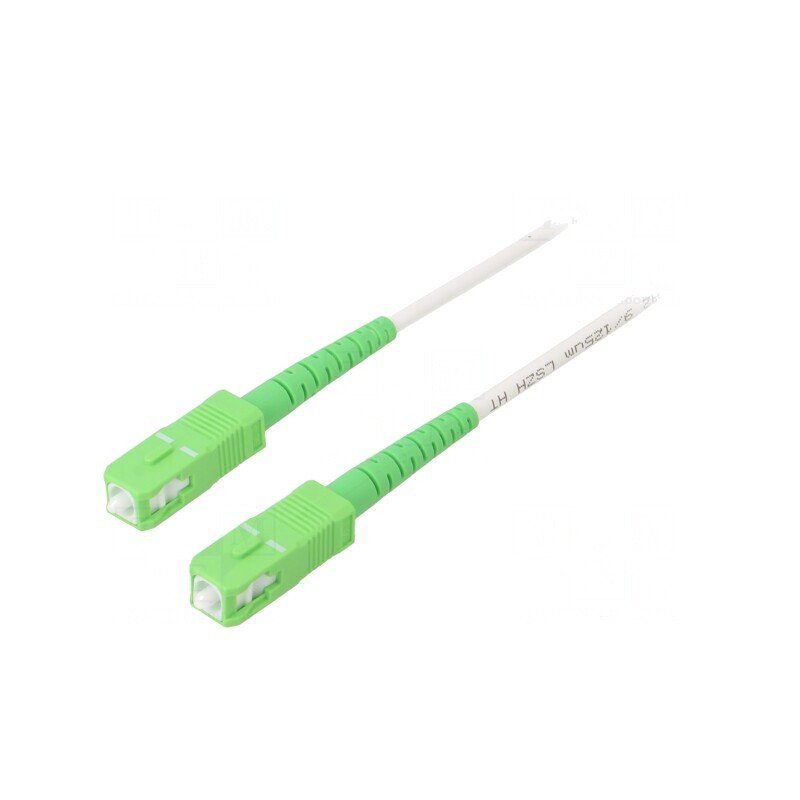 Patch Cord Fibra Optica OS2 SC/APC 2m Alb | Electronic-mag.ro | Componente Electronice