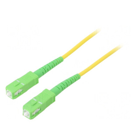 Patch cord fibră optică OS2 SC/APC 2m LSZH | Electronic-mag.ro | Componente Electronice