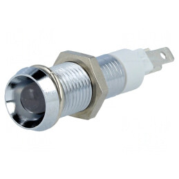 Lampa de control LED roșu/verde 24-28V DC Ø8,2mm IP40 | Electronic-mag.ro | Componente Electronice