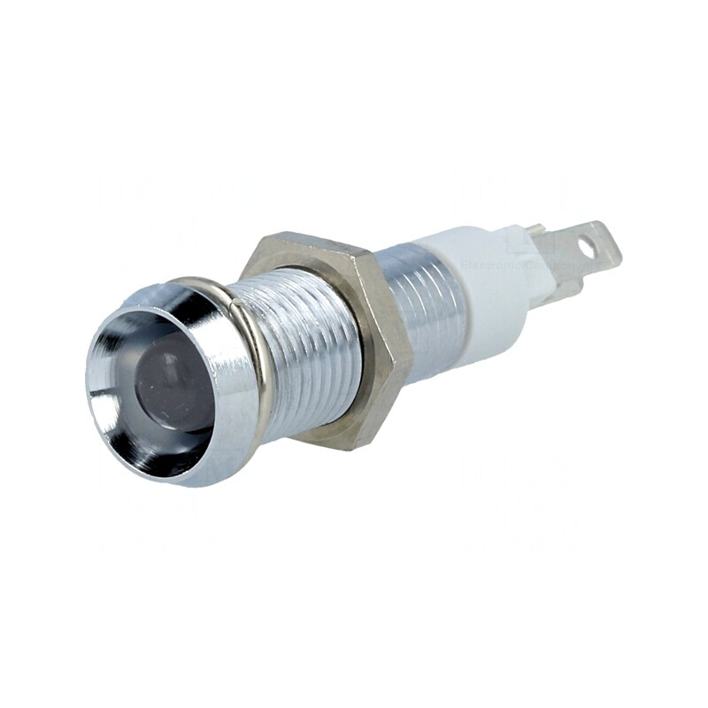 Lampa de control LED roșu/verde 24-28V DC Ø8,2mm IP40 | Electronic-mag.ro | Componente Electronice