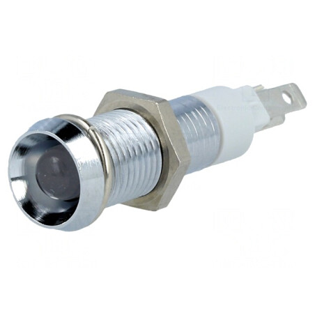 Lampa de control LED roșu/verde 24-28V DC Ø8,2mm IP40 | Electronic-mag.ro | Componente Electronice