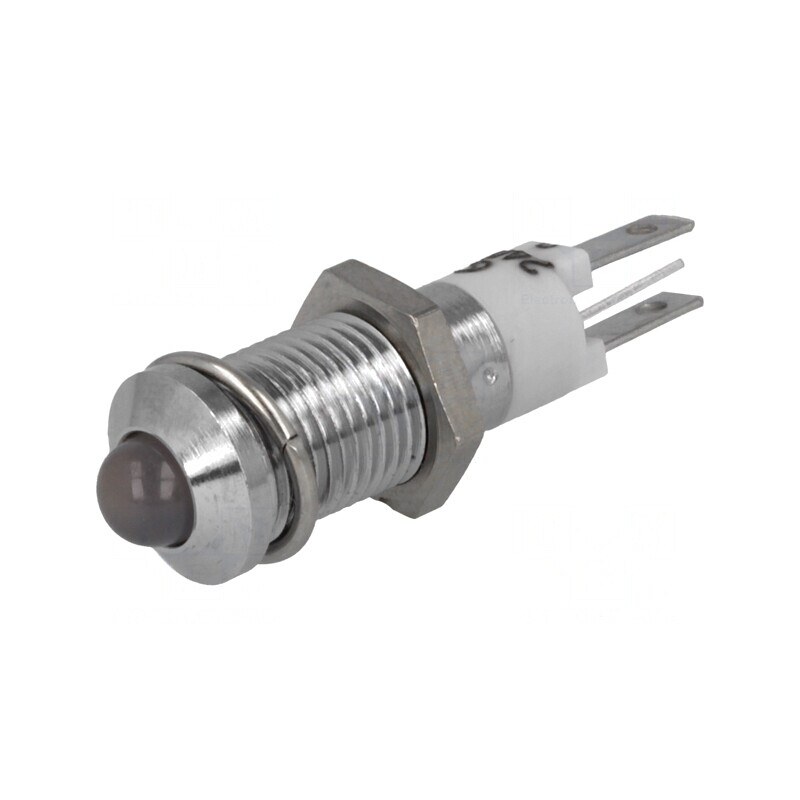 Lampă de control LED roşie/verde 24-28VDC Ø8.2mm IP40 | Electronic-mag.ro | Componente Electronice