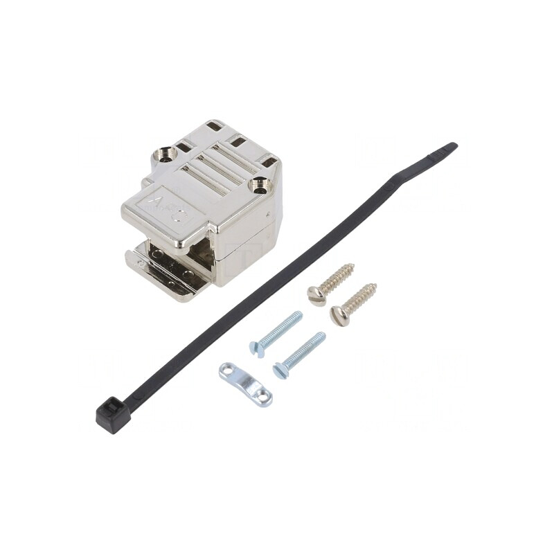 Conector Unghi 90° Negru cu Șuruburi | Electronic-mag.ro | Componente Electronice