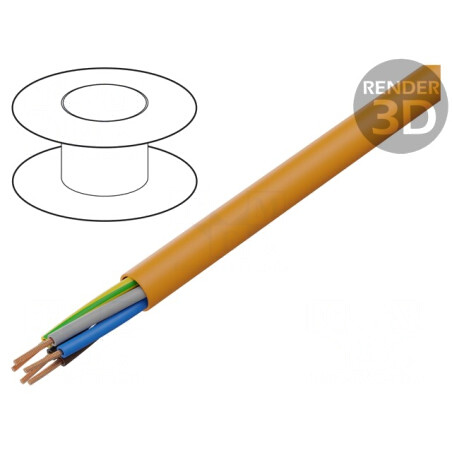 Cablu Electic H05BQ-F 5G 0.75mm2 300V/500V Cupru Clasa 5 | Electronic-mag.ro | Componente Electronice