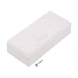Carcasă Universală Ventilată ABS Albă 55x121x31mm | Electronic-mag.ro | Componente Electronice