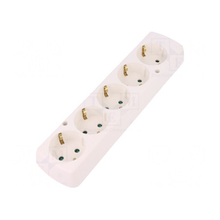 Conector Alimentare AC Mamă Spliter 2P 250V Alb | Electronic-mag.ro | Componente Electronice
