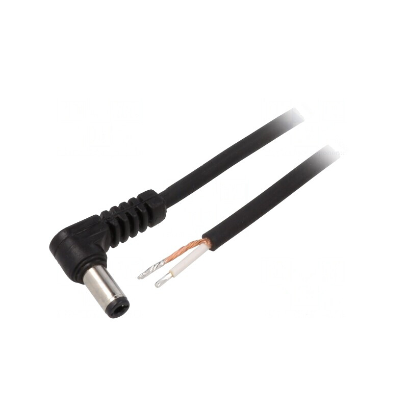 Cablu Alimentare 1x0,75mm2 DC 5,5/2,5 Mufă Unghi Negru 1,5m | Electronic-mag.ro | Componente Electronice Cablu Alimentare 1x0,75mm2 DC 5,5/2,5 Mufă Unghi Negru 1,5m | Electronic-mag.ro | Componente Electronice