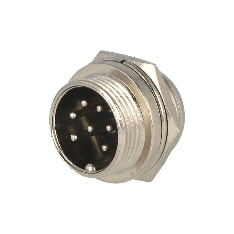 Soclu Microfon Montare Panou 7 Pin | Electronic-mag.ro | Componente Electronice