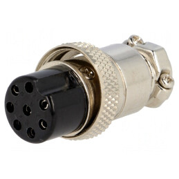 Mufă Microfon 8 PIN Cablu Drept 6mm | Electronic-mag.ro | Componente Electronice