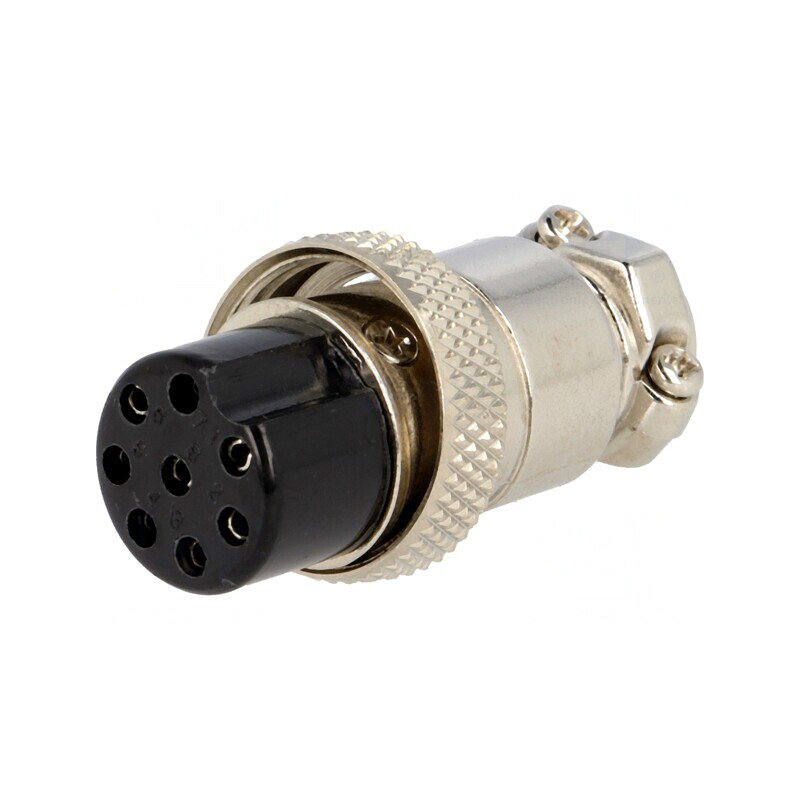 Mufă Microfon 8 PIN Cablu Drept 6mm | Electronic-mag.ro | Componente Electronice