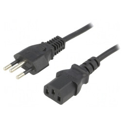 Cablu Alimentare 1.8m IEC C13 3x0.75mm2 | Electronic-mag.ro | Componente Electronice