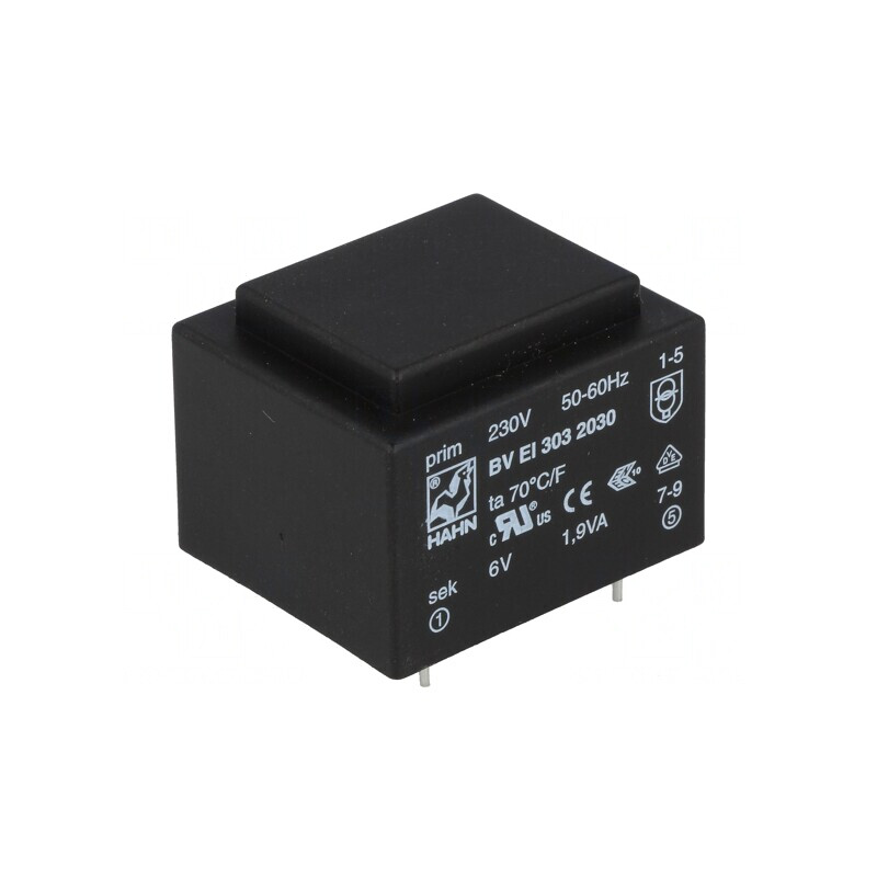 Transformator încapsulat 6V 316mA PCB | Electronic-mag.ro | Componente Electronice