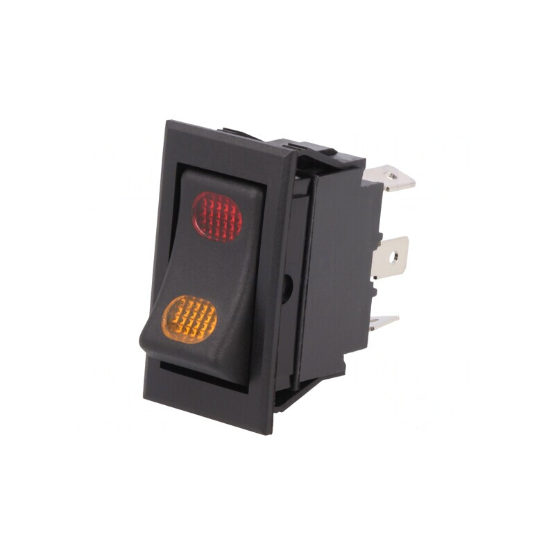 Întrerupător Basculant ON-ON 20A 12V Negru cu LED | Electronic-mag.ro | Componente Electronice