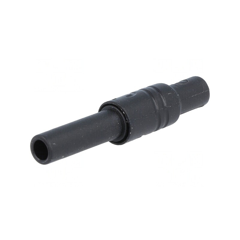 Soclu Banană 4mm Negru 24A 1kVDC | Electronic-mag.ro | Componente Electronice