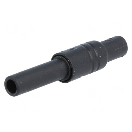 Soclu Banană 4mm Negru 24A 1kVDC | Electronic-mag.ro | Componente Electronice