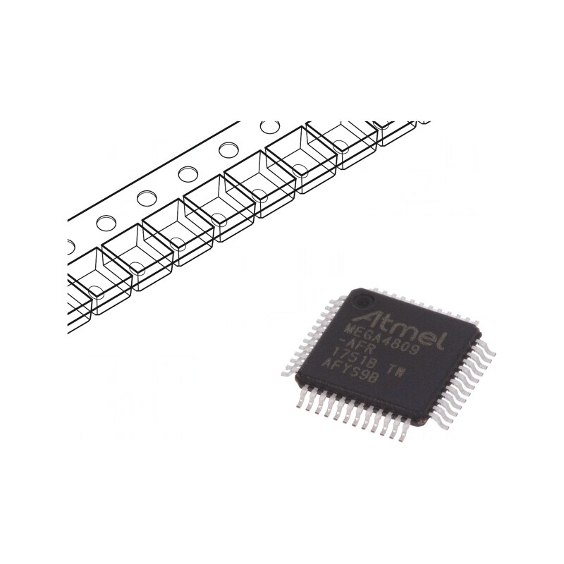 Microcontroler AVR TQFP48 cu Interfață I2C, SPI, UPDI și USART x4 | Electronic-mag.ro | Componente Electronice