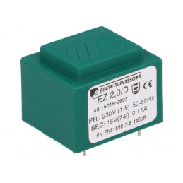 Transformator încapsulat 2VA 230V 18V PCB | Electronic-mag.ro | Componente Electronice