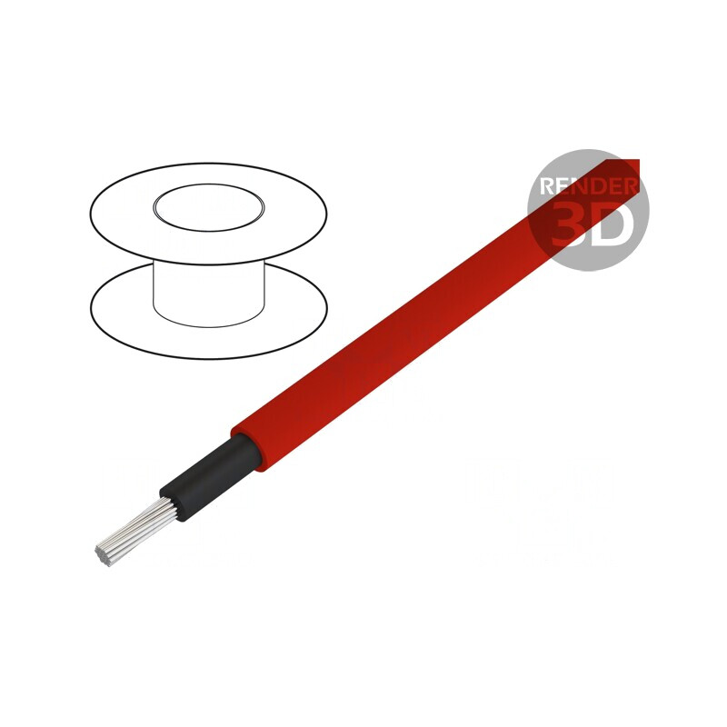 Cablu Cu 18AWG PVC roșu 40kV 30m | Electronic-mag.ro | Componente Electronice