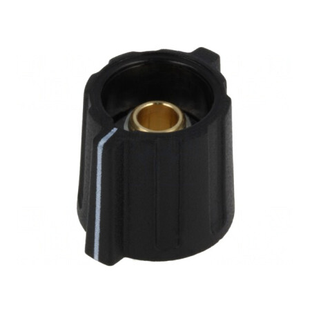 Buton rotativ indicator ABS 6mm negru | Electronic-mag.ro | Componente Electronice