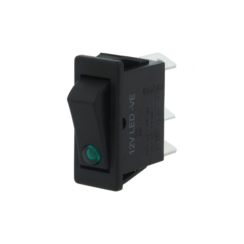 Comutator Balansoar ON-OFF cu LED Negru 12V 12A/250VAC | Electronic-mag.ro | Componente Electronice Comutator Balansoar ON-OFF cu LED Negru 12V 12A/250VAC | Electronic-mag.ro | Componente Electronice