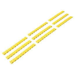 Kit Etichete Cablu Galben 4mm 100buc | Electronic-mag.ro | Componente Electronice