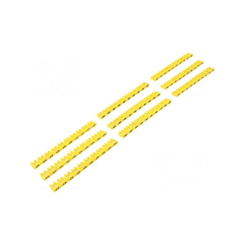 Kit Etichete Cablu Galben 4mm 100buc | Electronic-mag.ro | Componente Electronice