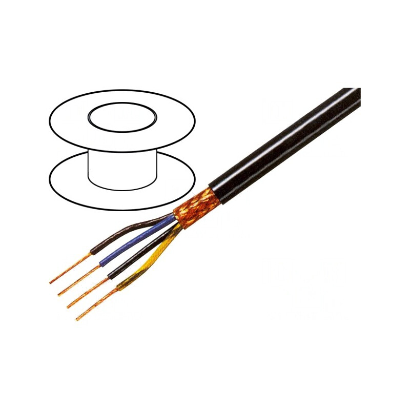 Cablu ecranat 4x0,75mm2 cupru 49V | Electronic-mag.ro | Componente Electronice Cablu ecranat 4x0,75mm2 cupru 49V | Electronic-mag.ro | Componente Electronice