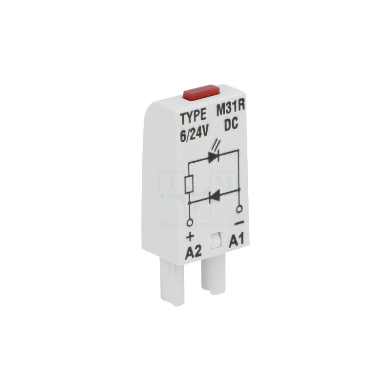 Modul Protecție Soclu cu LED Roșu | Electronic-mag.ro | Componente Electronice