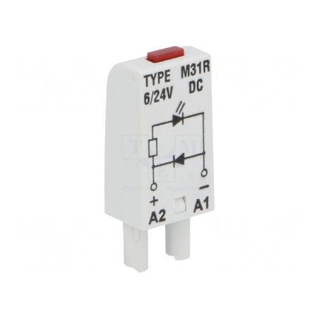 Modul Protecție Soclu cu LED Roșu | Electronic-mag.ro | Componente Electronice