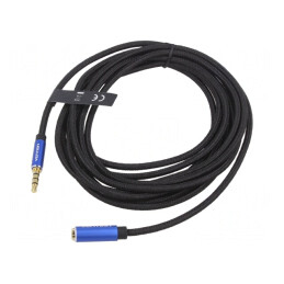 Cablu Audio Jack 3,5mm 4Pin 3m Negru