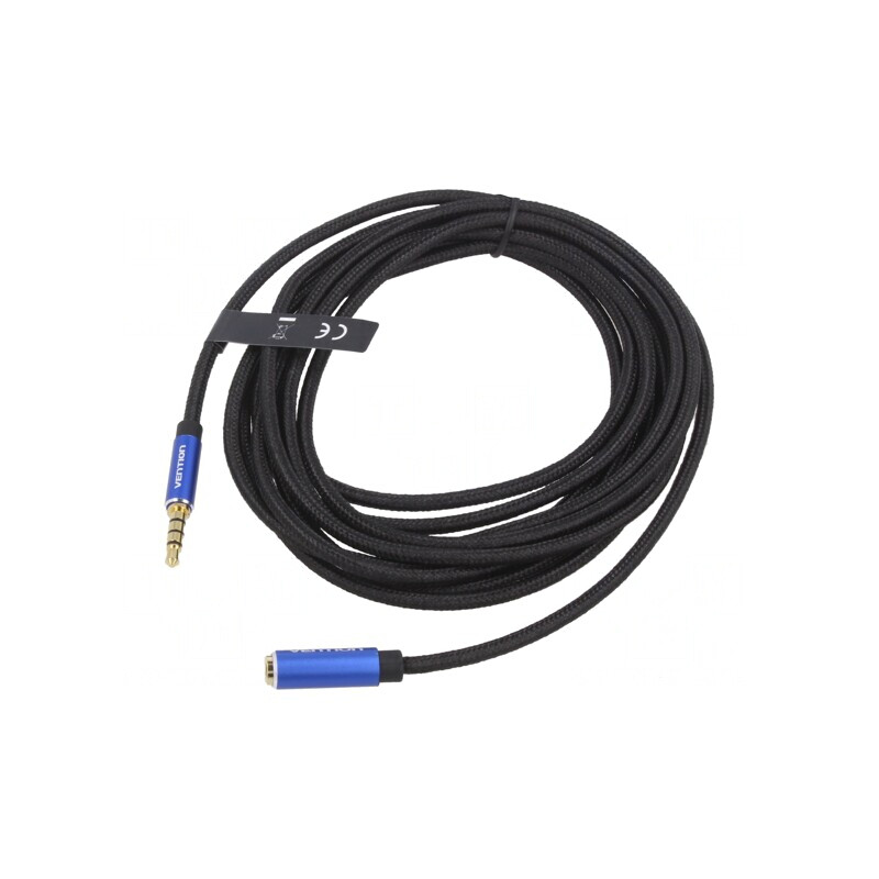 Cablu Audio Jack 3,5mm 4Pin 3m Negru | Electronic-mag.ro | Componente Electronice